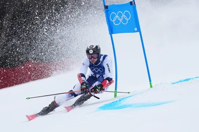 Marek Müller na olympijských hrách v Cortině.