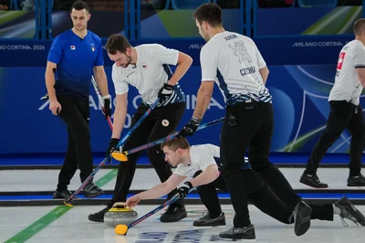 Čeští curleři prohráli s Itálií.