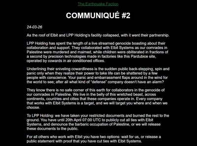 Nové prohlášení skupiny.