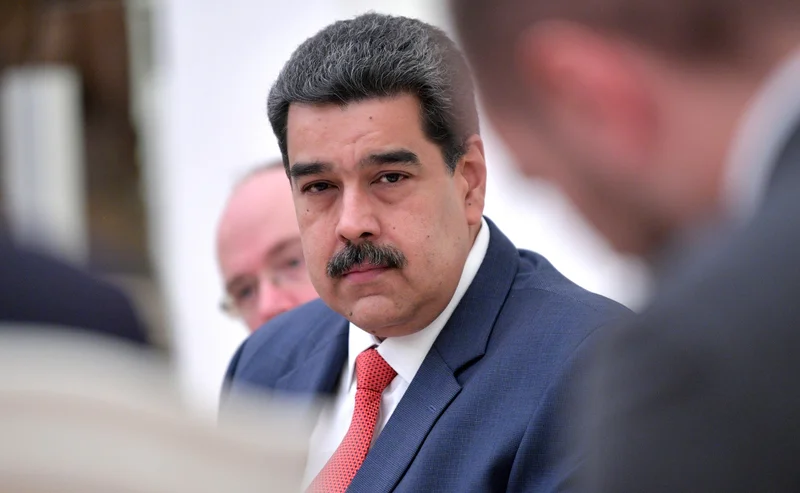 Zadržený venezuelský prezident Nicolás Maduro.