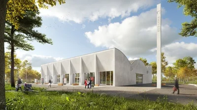 Budoucí podoba kulturního prostoru v místě někdejšího výstavního pavilonu v Ostravě.