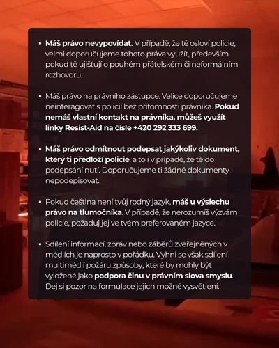 Prague4PalestineYouth reaguje na útok v Pardubicích. 