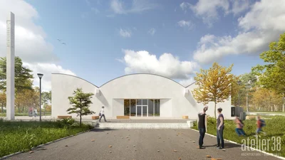 Budoucí podoba kulturního prostoru v místě někdejšího výstavního pavilonu v Ostravě.