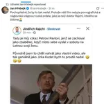 Rajchl zneužil Pelíšky, Hřebejk si to nenechal líbit