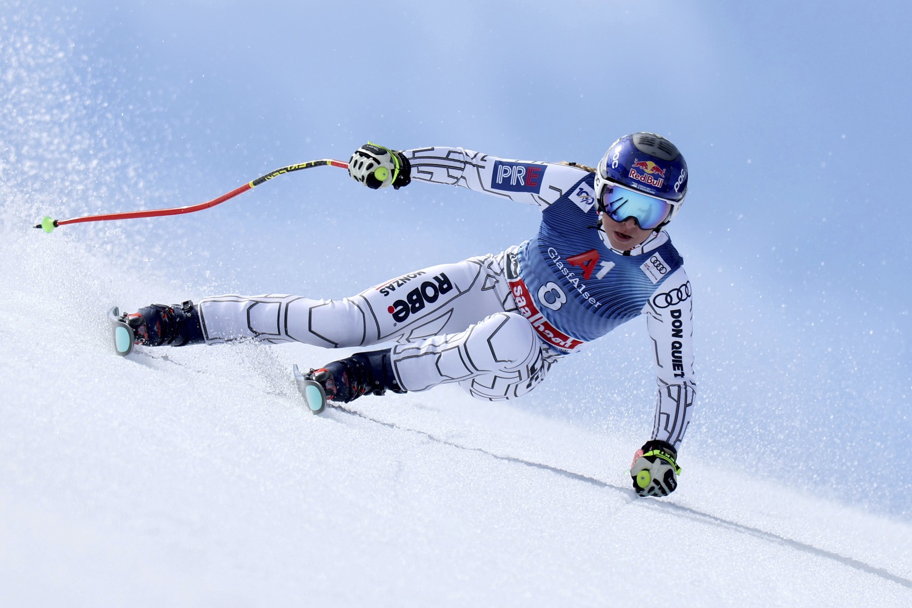 Ester Ledecká v Saalbachu.