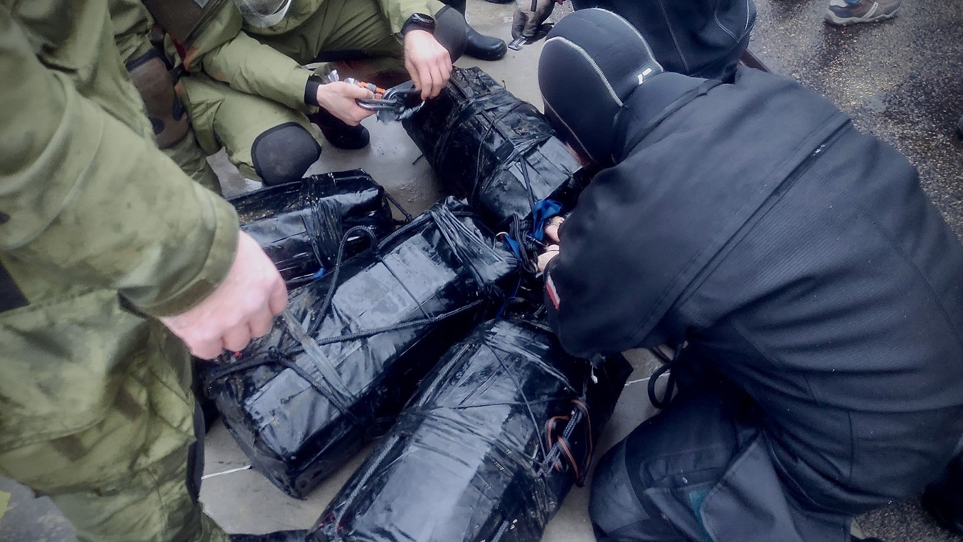 Balíčky s kokainem ležely na dně Baltského moře