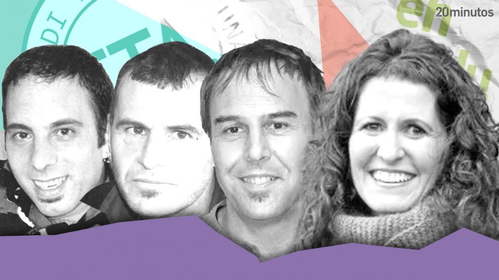 Lander Maruri, Asier Uribarri, Asier Altuna, Sara Majarenas odsouzení členové teroristické organizace E.T.A.