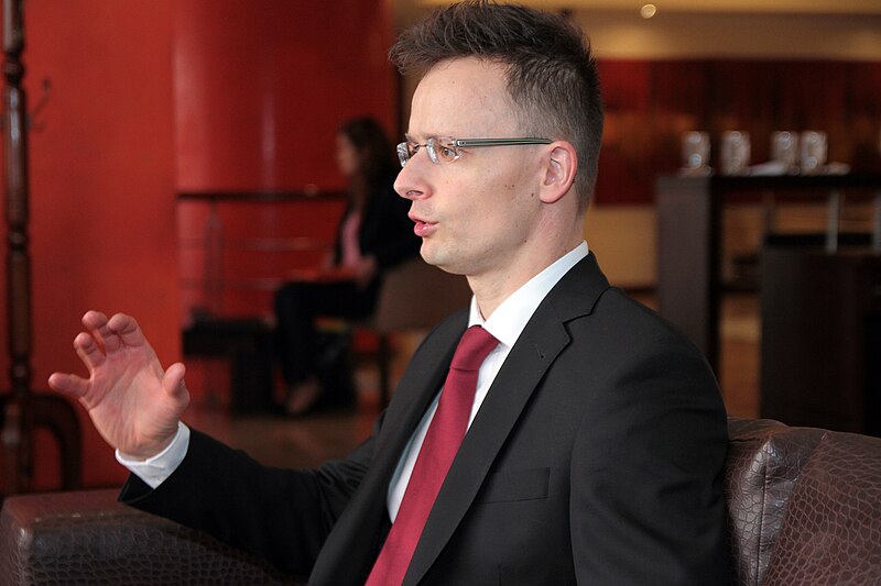 Maďarský ministr zahraničí Péter Szijjártó.