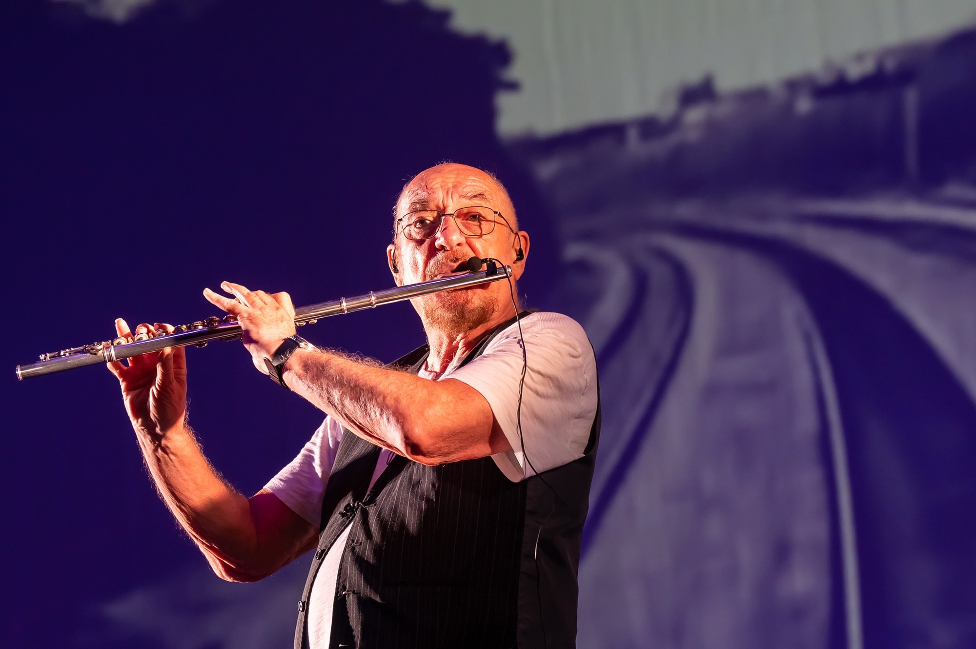 Frontman Jethro Tull Ian Anderson.