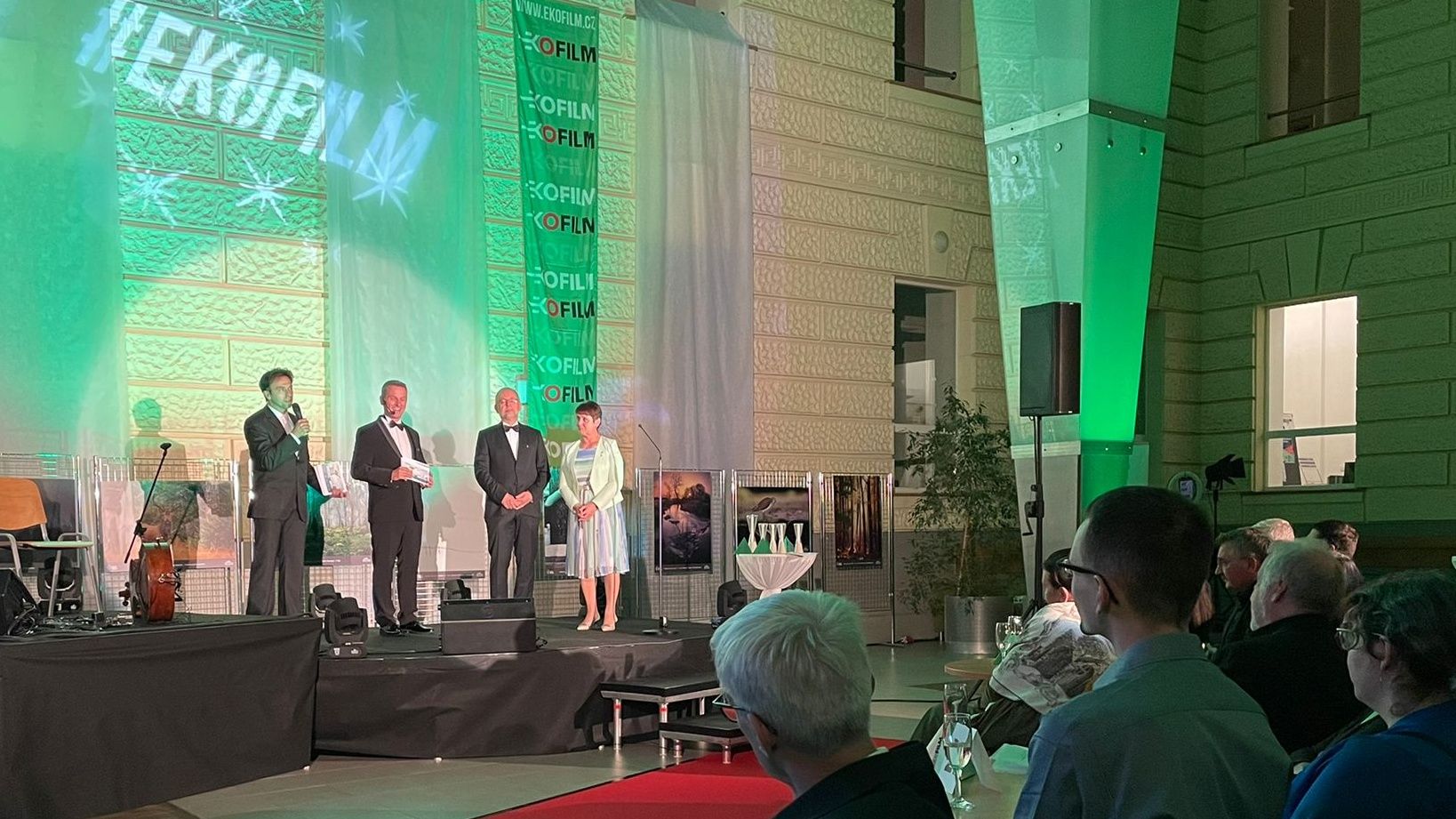 Vyhlášení vítězných filmů na letošním EKOFILMu.