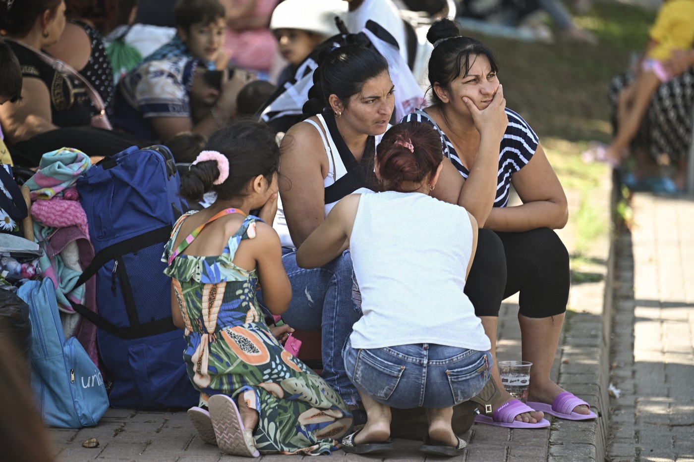 Vystěhované rodiny ze západní Ukrajiny.