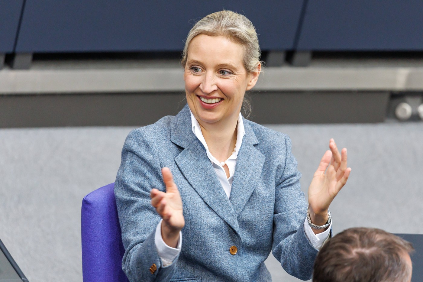 Předsedkyně AfD Alice Weidel by v dalších volbách mohla vyhlížet vítězství.