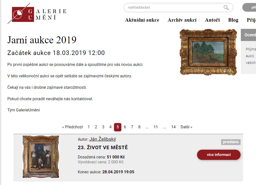 Ostravská Galerie umění nabízela ukradený obraz už v roce 2019.
