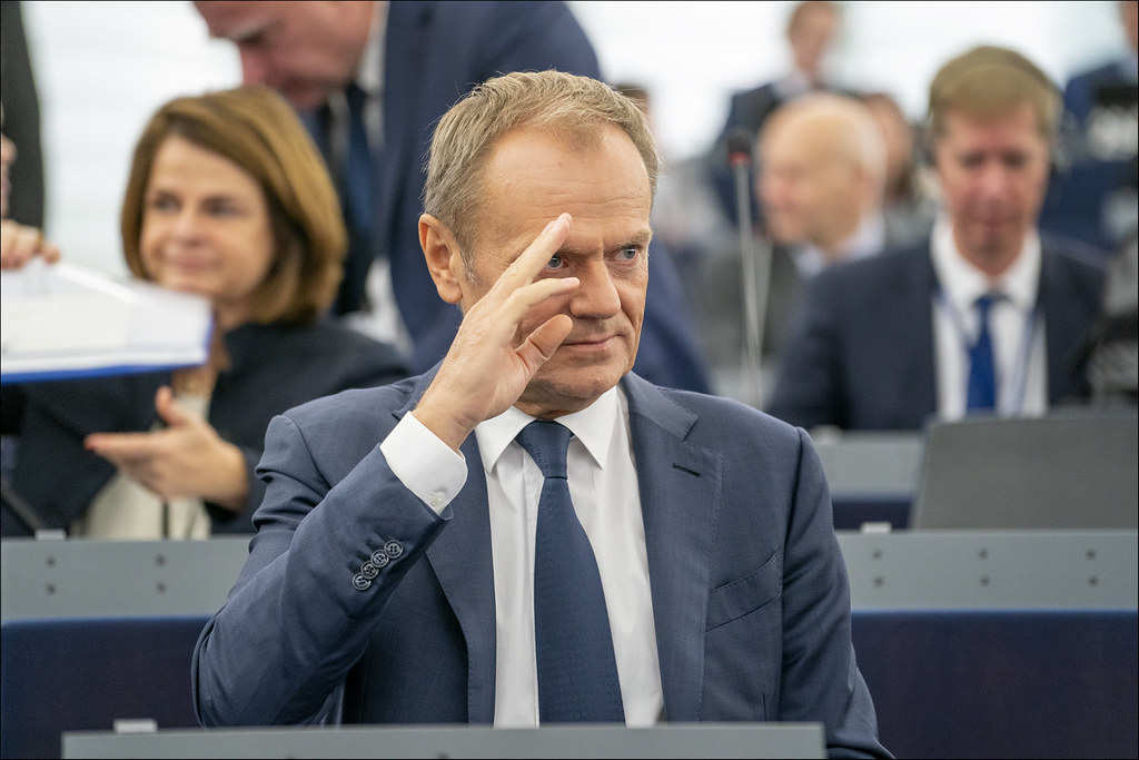 Donald Tusk se loučí s některými ministry své vlády.