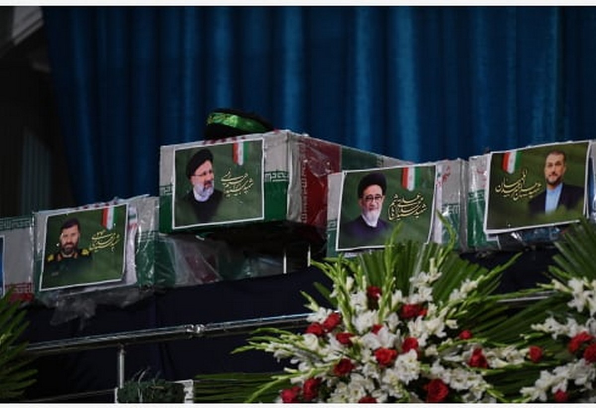 Rakev íránského prezidenta Ebrahíma Raísího.