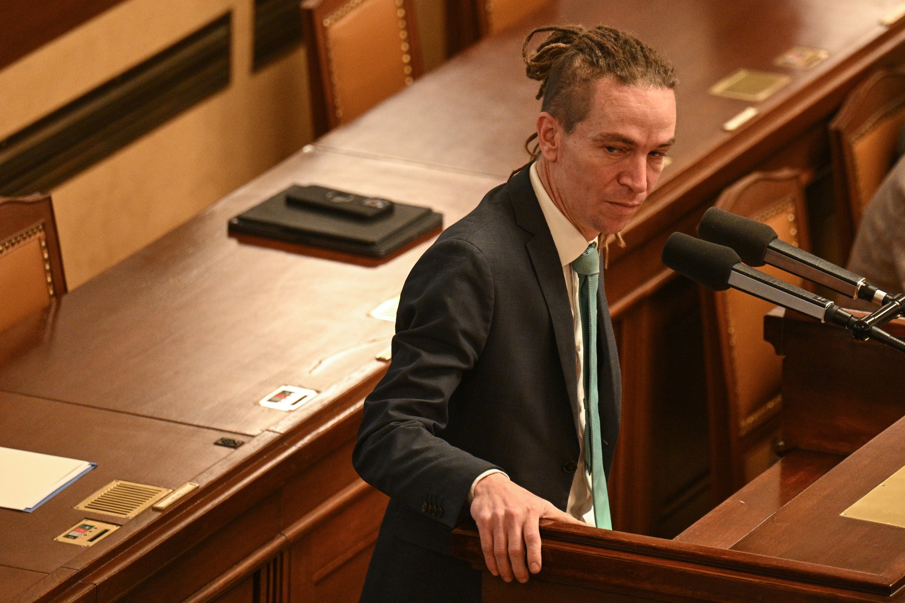 Vicepremiér pro digitalizaci a ministr pro místní rozvoj Ivan Bartoš (29. 11. 2023)