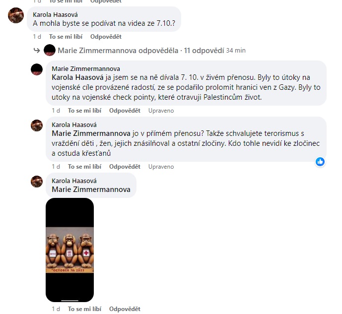 Marie Zimmermannová vyučuje na teologické fakultě a čile šíří palestinskou propagandu.