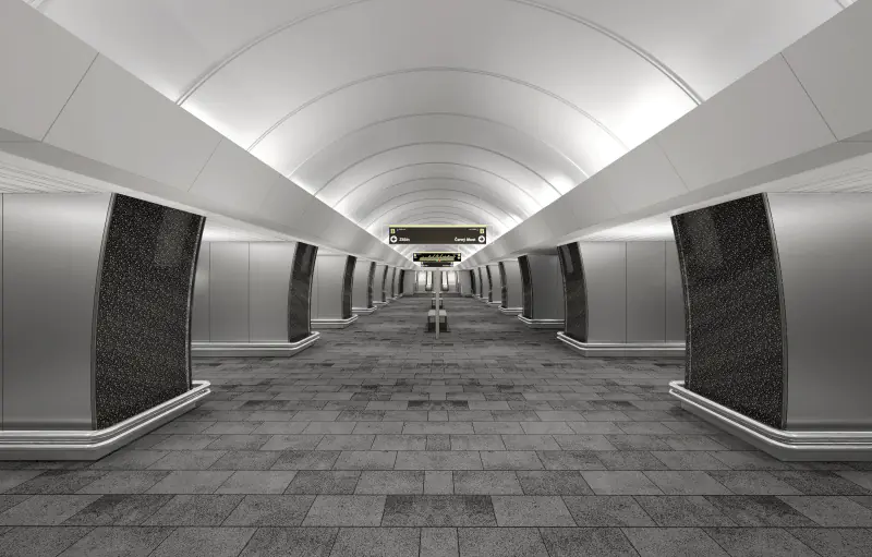 Vizualizace nové podoby stanice metra Českomoravská