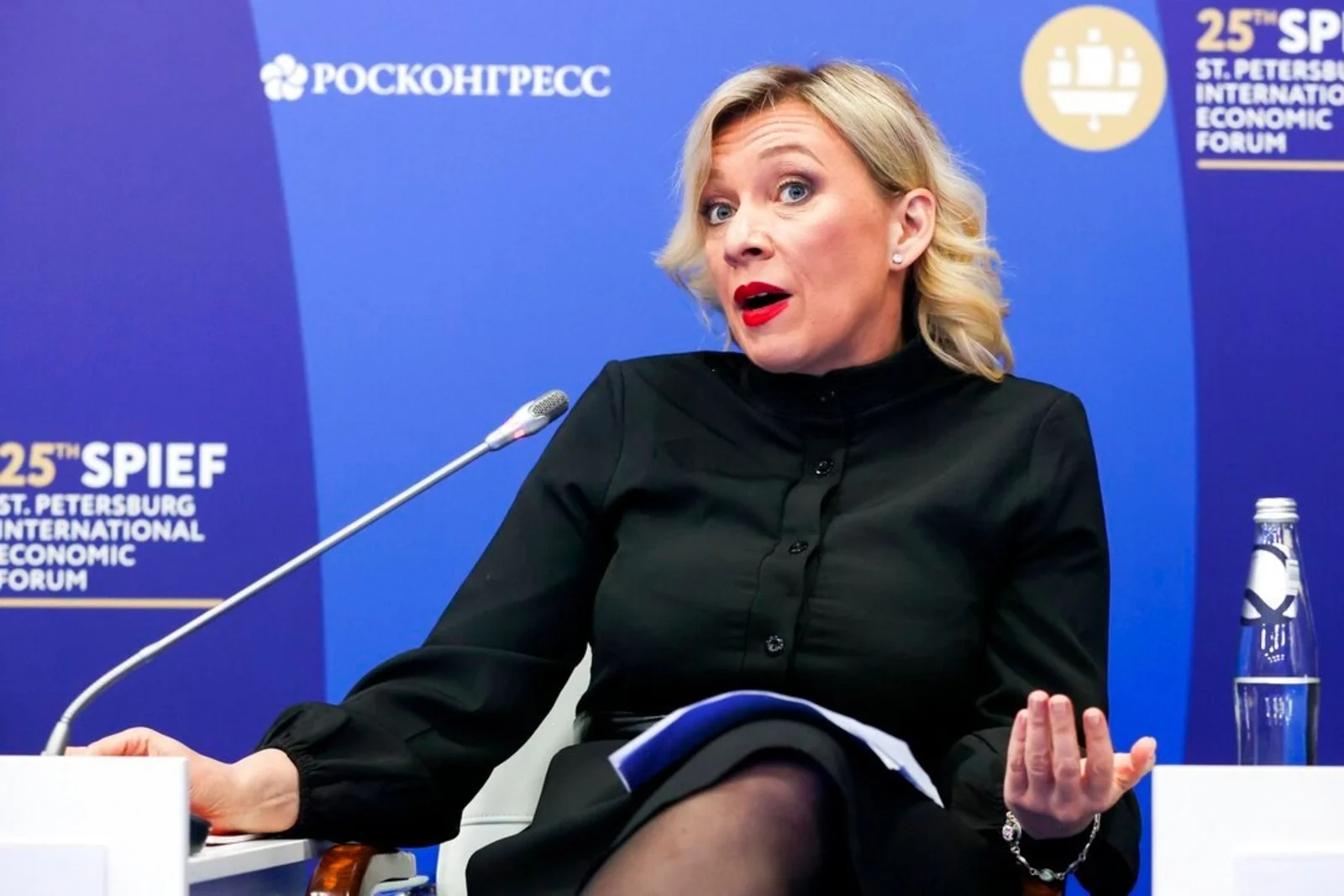 Mluvčí ruského ministerstva zahraničí Marija Zacharovová.