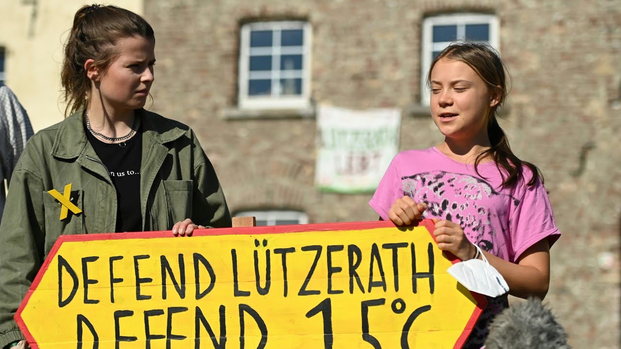 Greta v Lützerathu v září 2021.