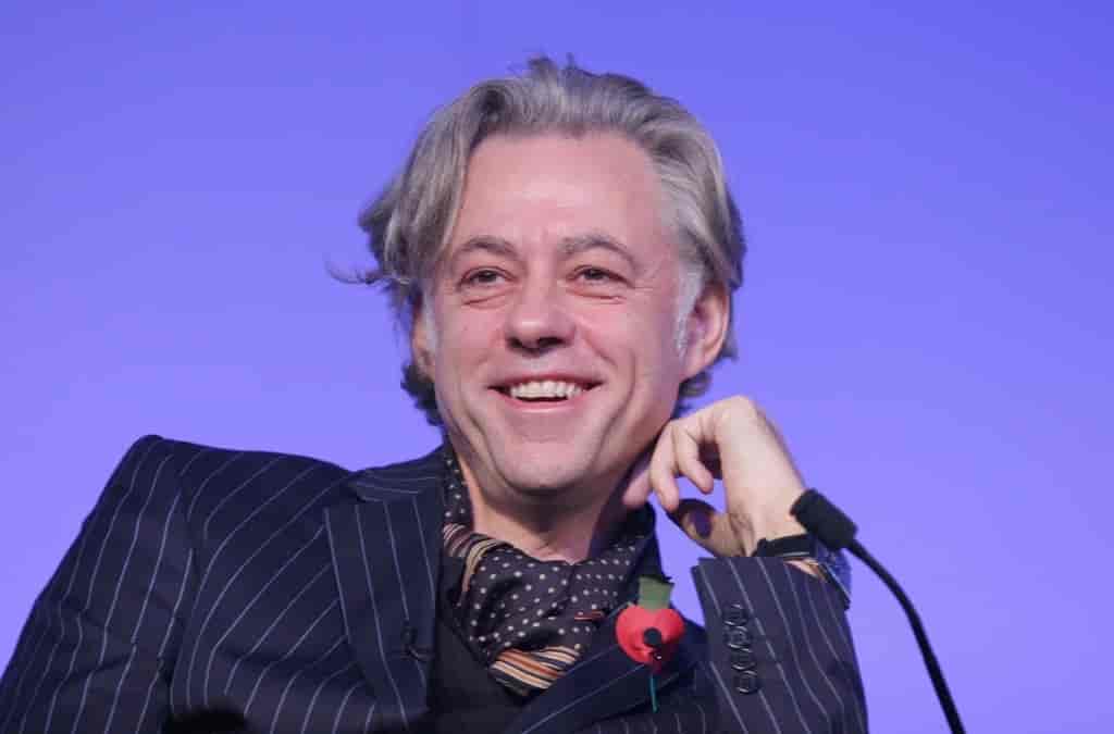 Irský zpěvák Bob Geldof.