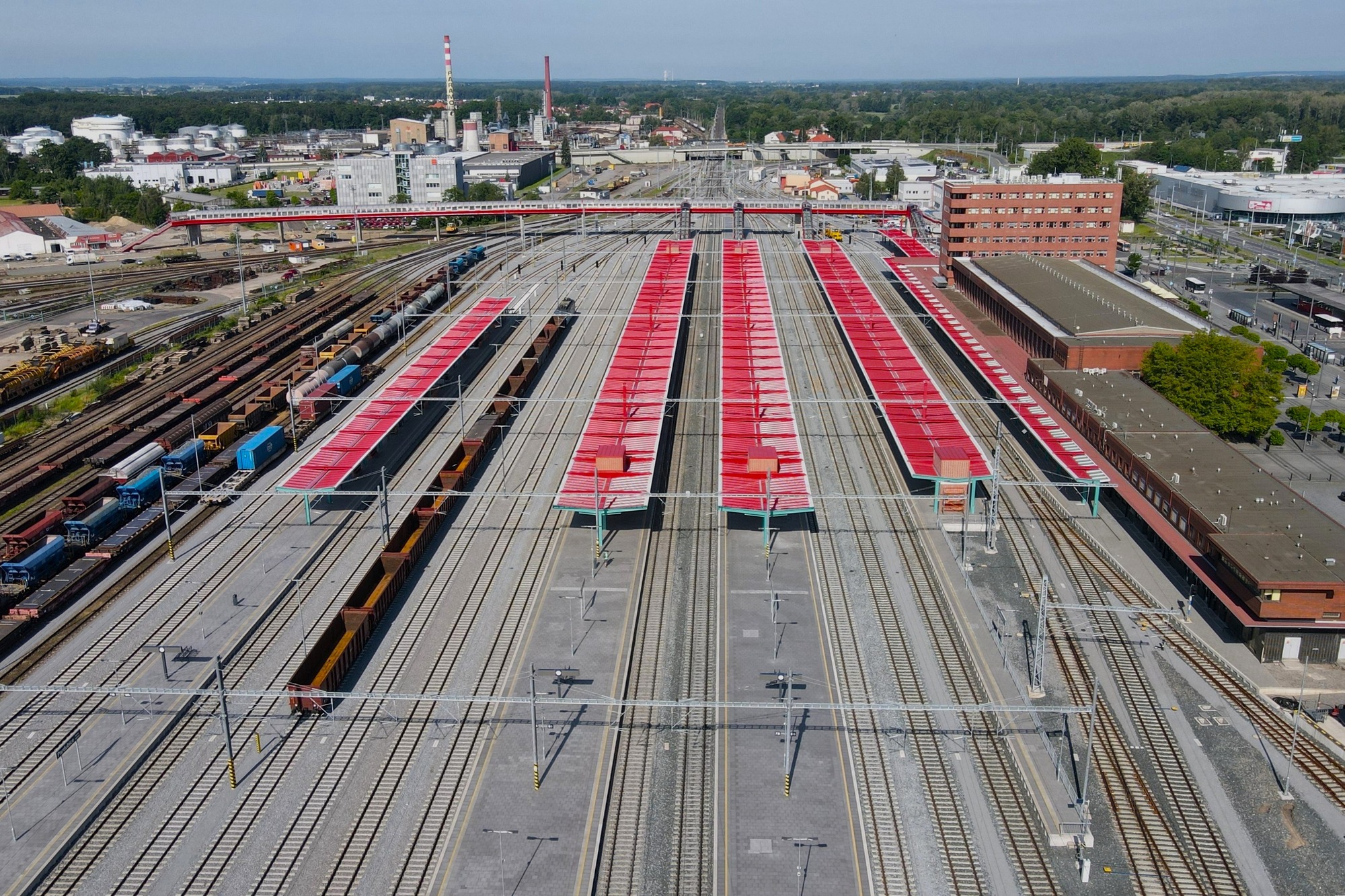 Rekonstrukce nádraží v Pardubicích.