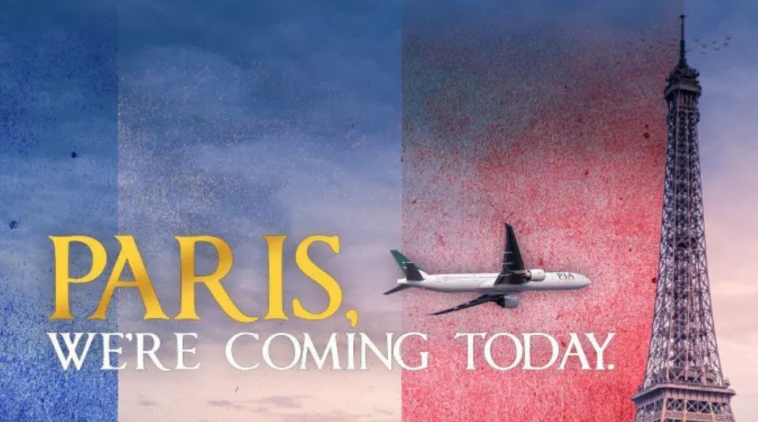 Reklama na lety do Francie.