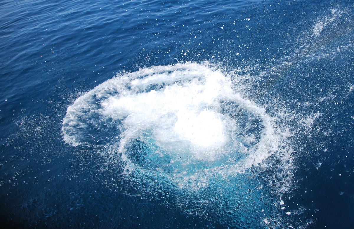 Výbuch Nord Streamu v září 2022.