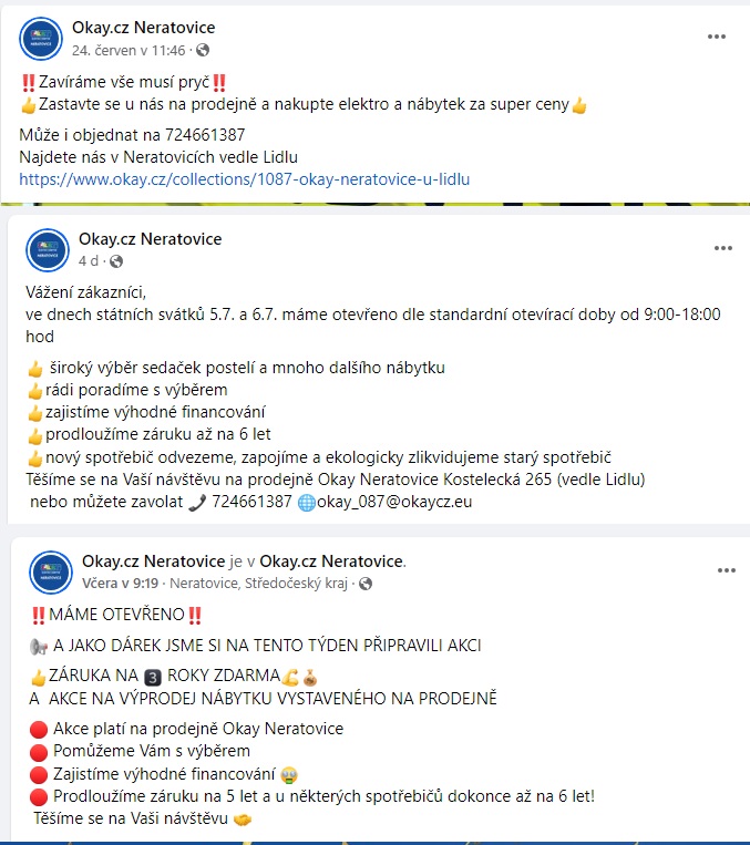 Prodejny se snažily manipulovat se zákazníky, aby uvěřili, že končí.