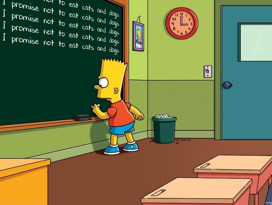 Bart Simpson z nejslavnější springfieldské rodiny nebude jíst kočky a psy.